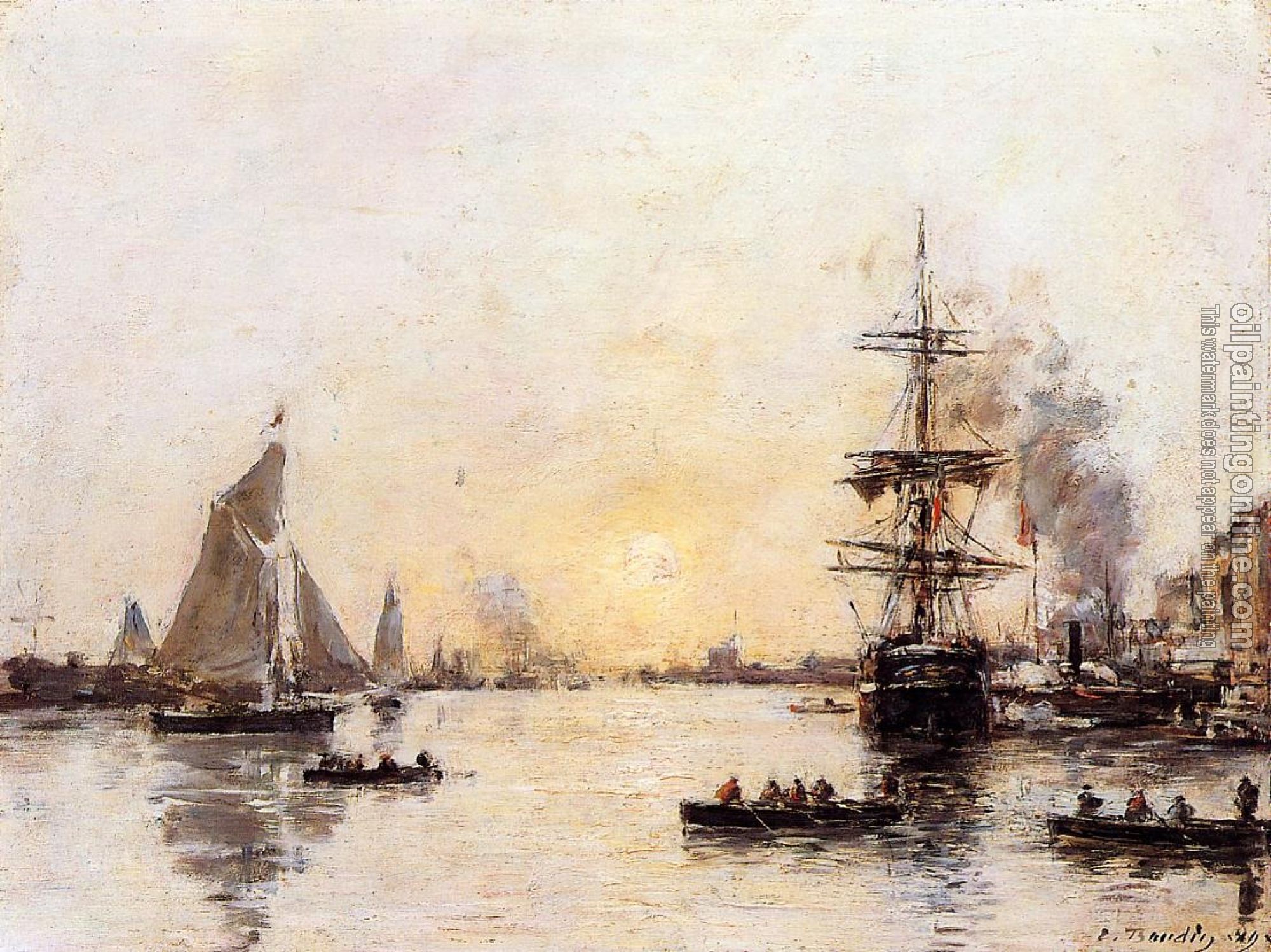 Boudin, Eugene - Le Havre, the Outer Port